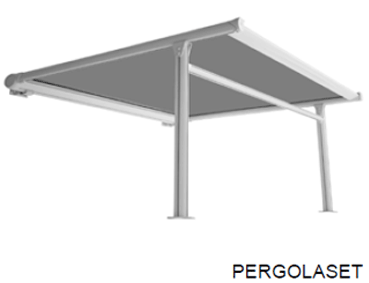 Pergolamarkise und Windschutzwand